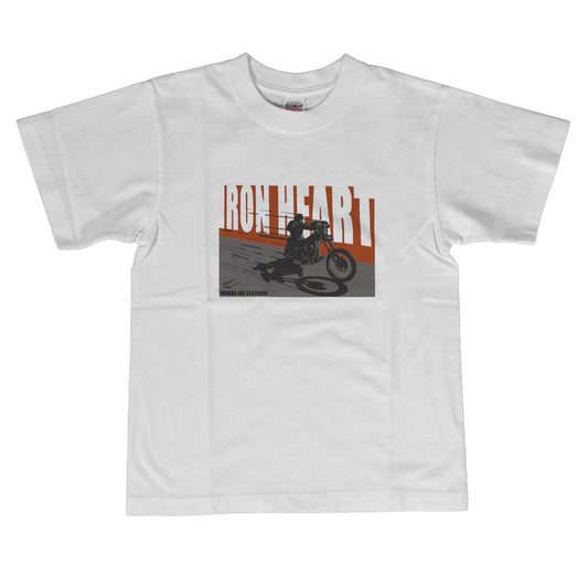 7.5ozヘビーボディプリントTシャツ( バイカー柄)／ホワイト