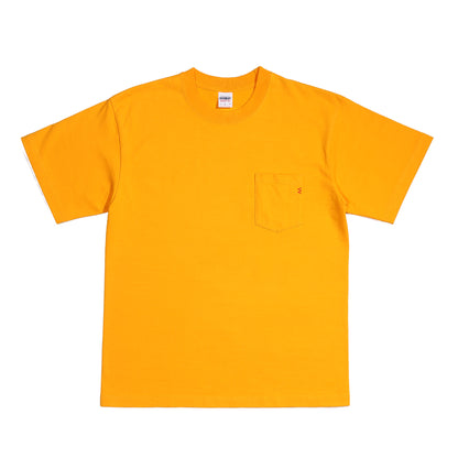 7.5oz半袖Tシャツ ポケットTシャツ：マスタード