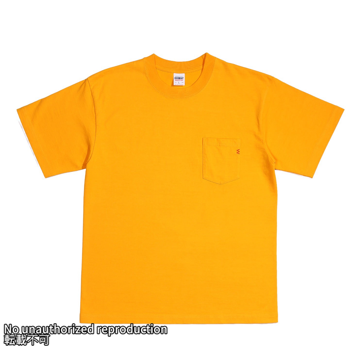 7.5oz半袖Tシャツ ポケットTシャツ：マスタード – IRON HEART