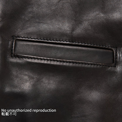 IRON HEART×ALEXANDER LEATHERS ホースハイドベスト/ブラック