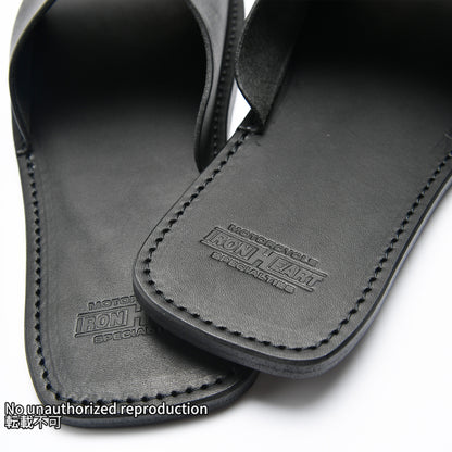 栃木レザースリッパ / ブラック