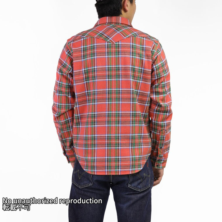 UHFアメリカンチェックウエスタンシャツ／レッド