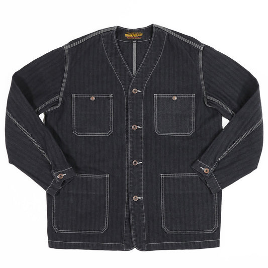 【IHJ-158】ヘリンボーンカラーレスチョアジャケット／ブラック