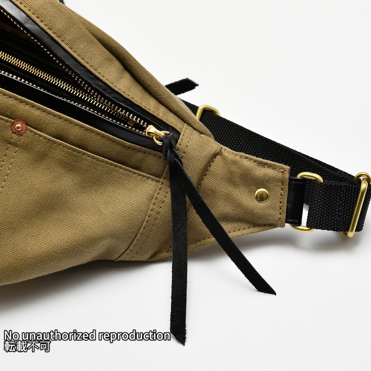 IHE-53】ウィップコードウエストバッグ ／カーキ – IRON HEART