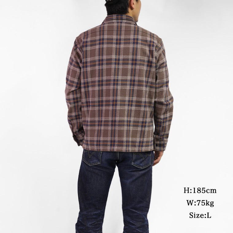 UHFスラブチェックオーバーワークシャツ／ブラウン – IRON HEART