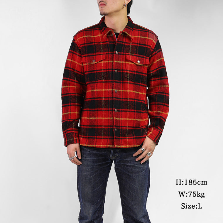 ウルトラヘビーライダースフランネルクラシックチェック／レッド