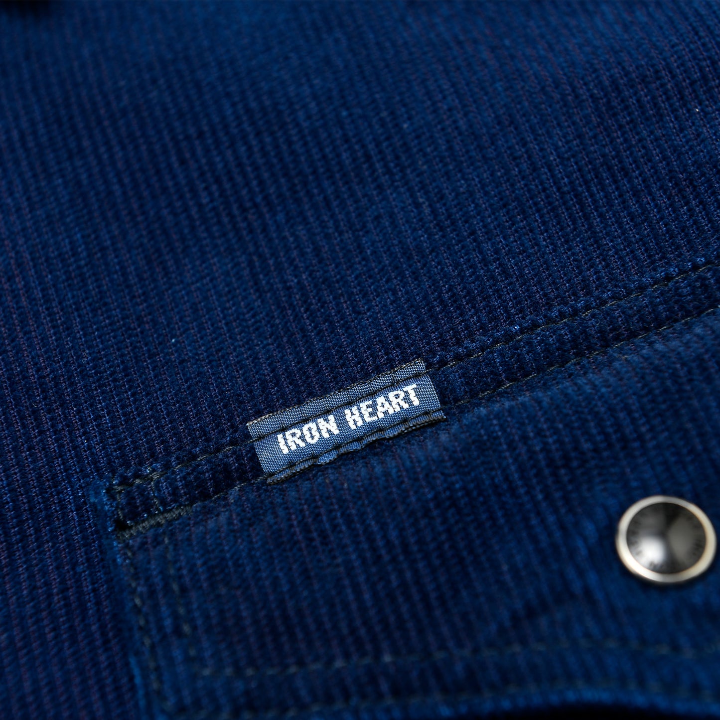 【IHSH-438】インディゴセルビッチコーデュロイウエスタンシャツ／インディゴ