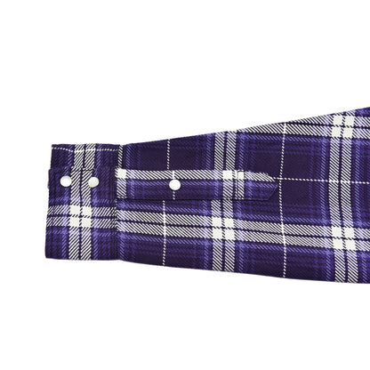 【IHSH-439】春ネルウエスタンシャツ／パープル