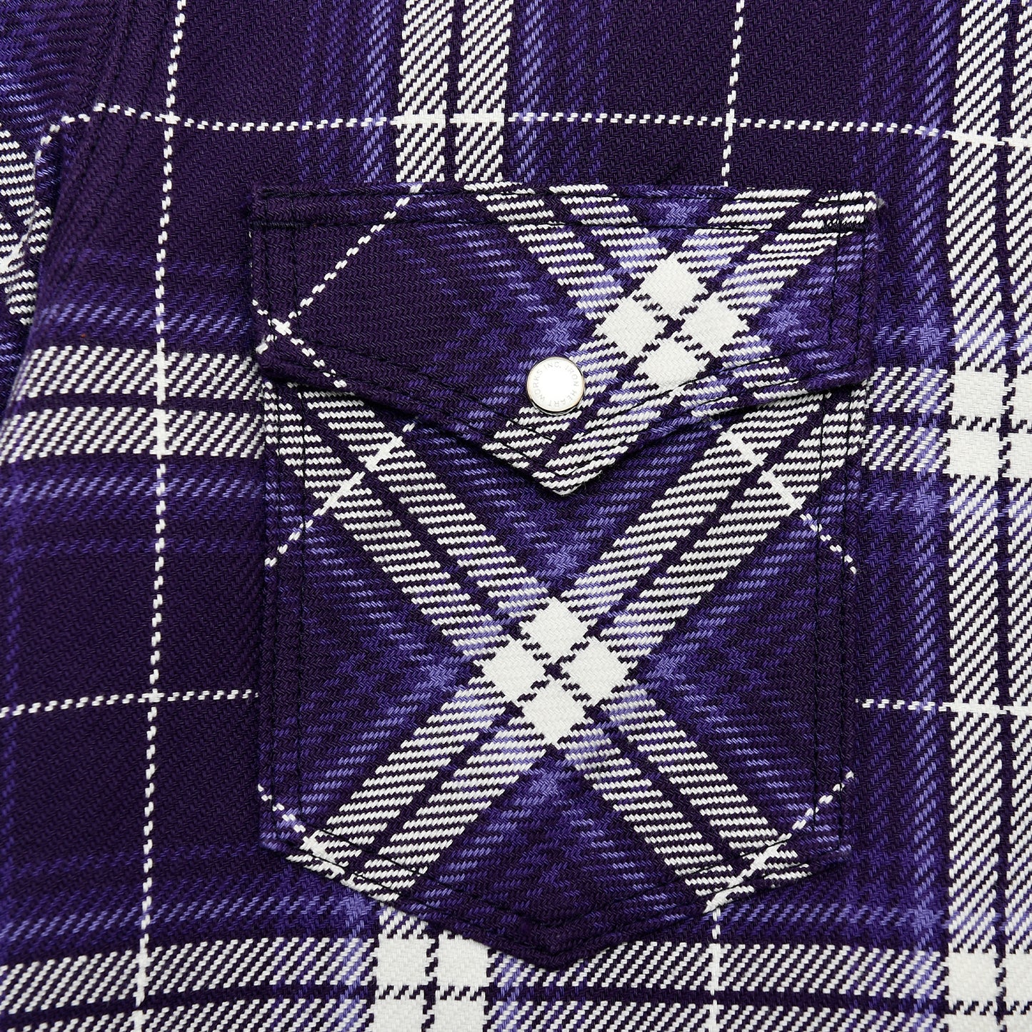 【IHSH-439】春ネルウエスタンシャツ／パープル