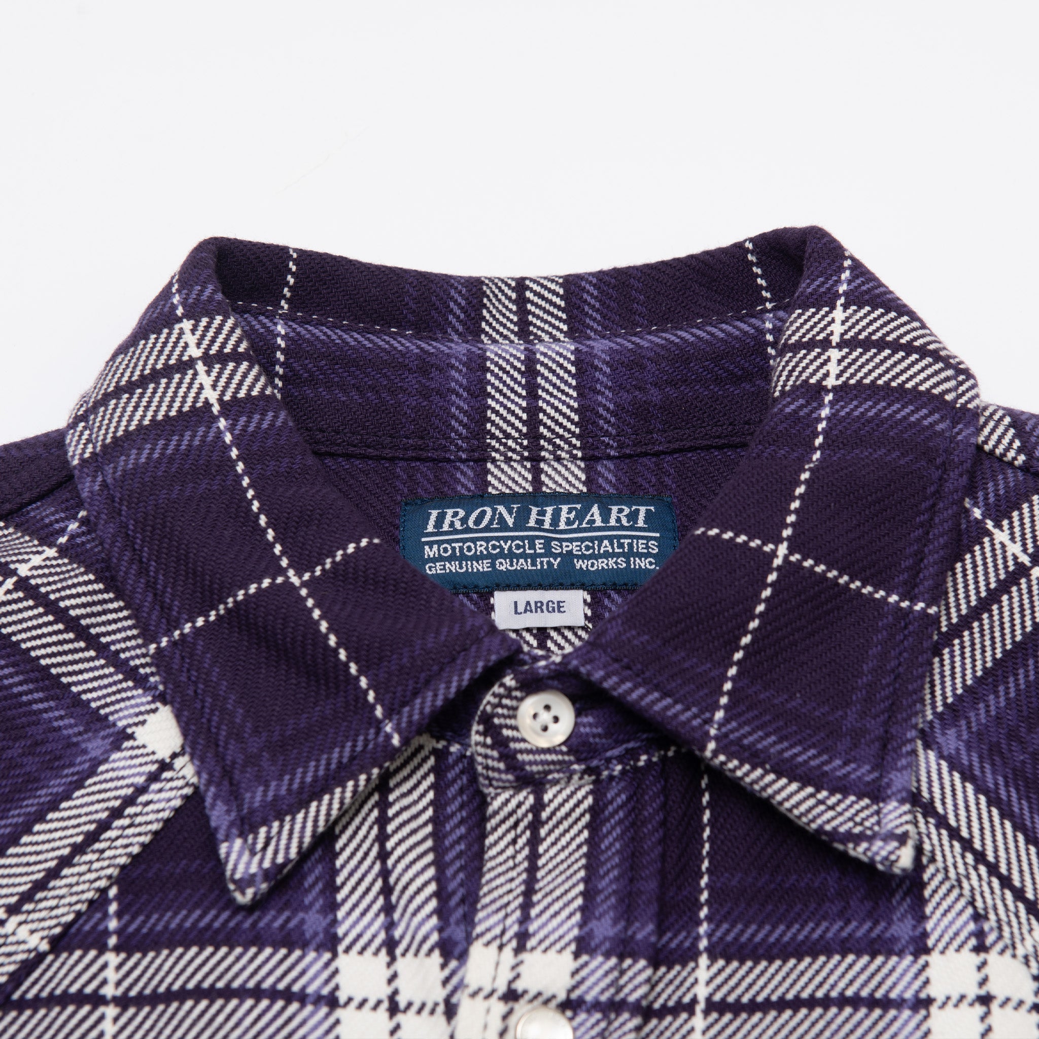 IRON HEART パープルチェックネルシャツ XX-LARGE IHSH-439】春ネルウエスタンシャツ／パープル – IRON HEART