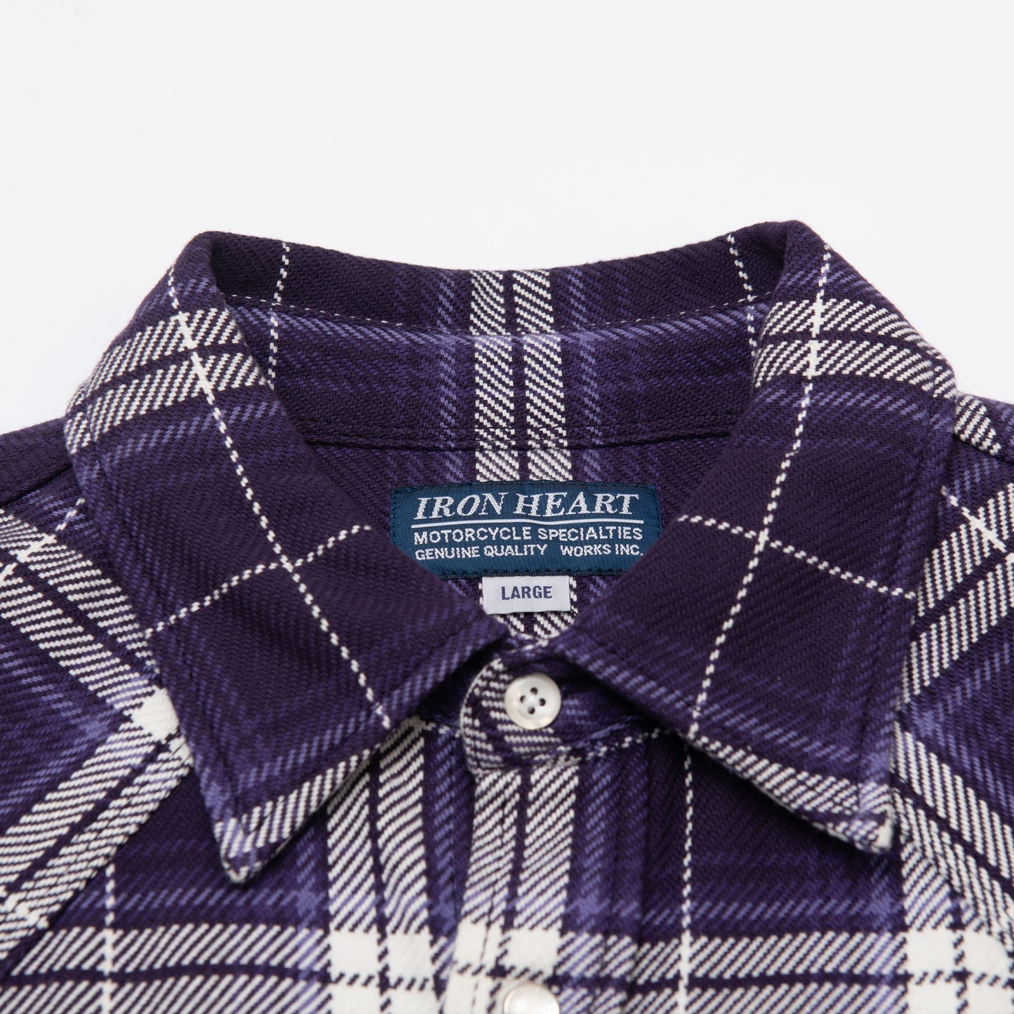 【IHSH-439】春ネルウエスタンシャツ／パープル