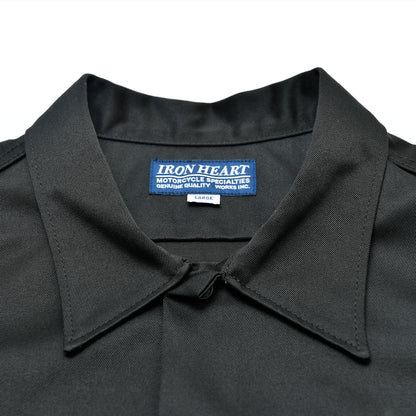 【IHSH-446】T/Cメカニック半袖シャツ／ブラック