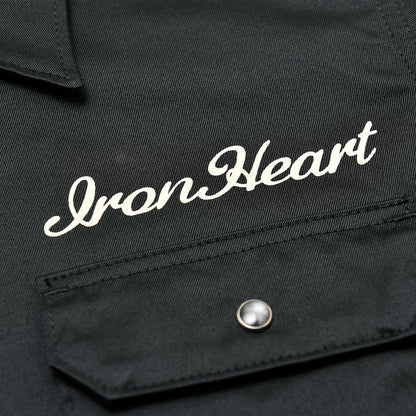 【IHSH-446】T/Cメカニック半袖シャツ／ブラック