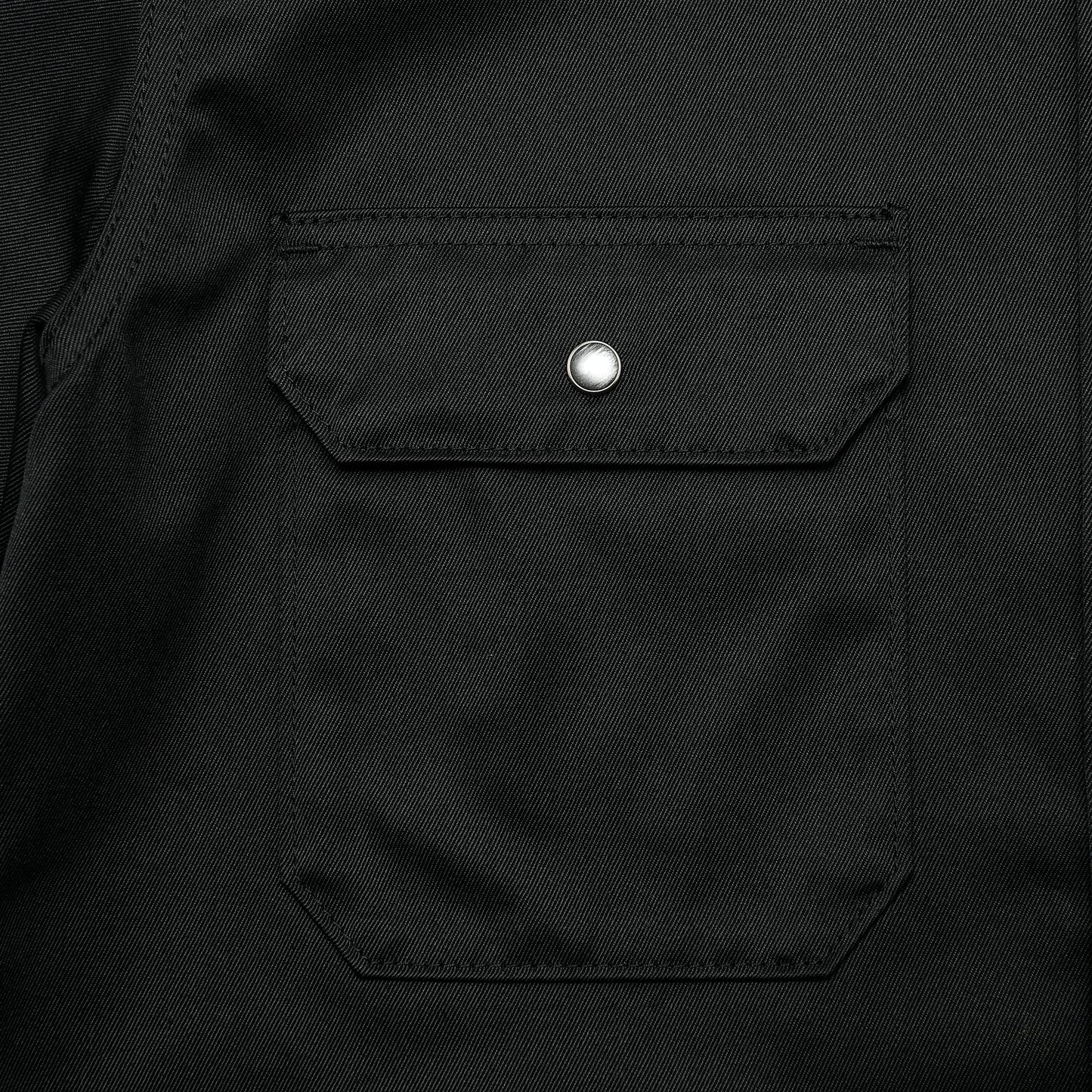 【IHSH-446】T/Cメカニック半袖シャツ／ブラック