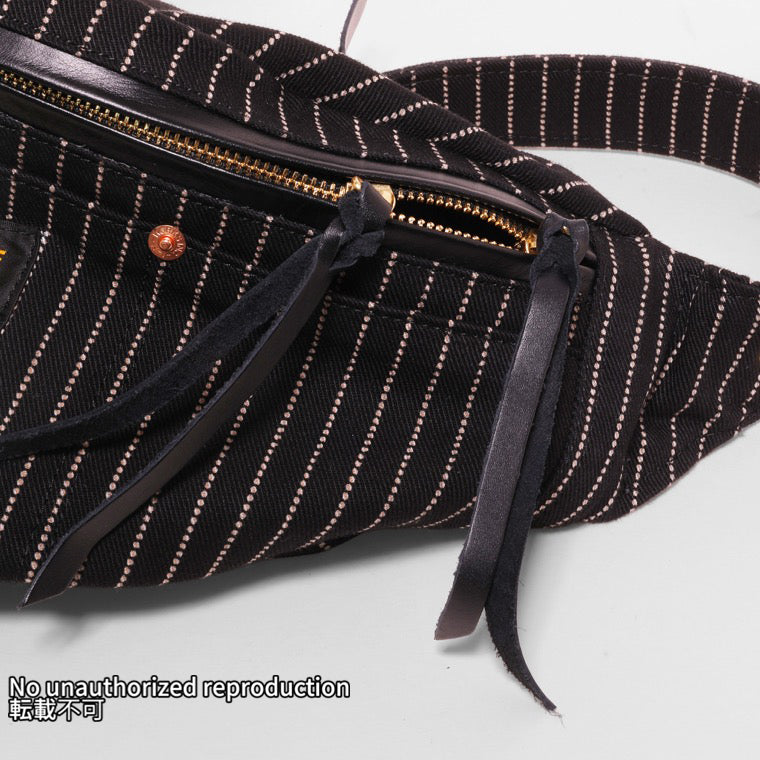 12ozウォバッシュ ウエストバッグ／ブラック