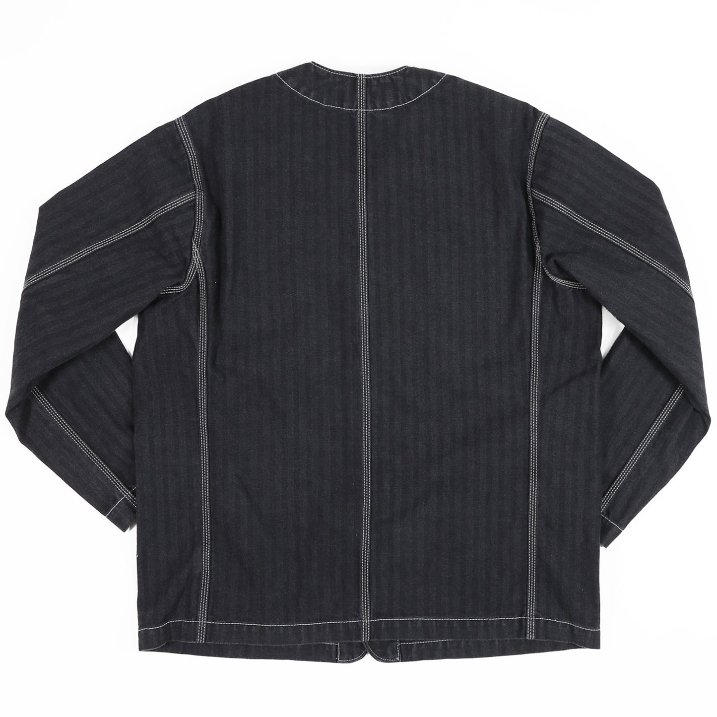【IHJ-158】ヘリンボーンカラーレスチョアジャケット／ブラック