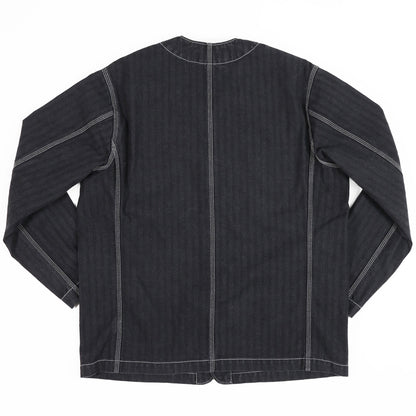 【IHJ-158】ヘリンボーンカラーレスチョアジャケット／ブラック