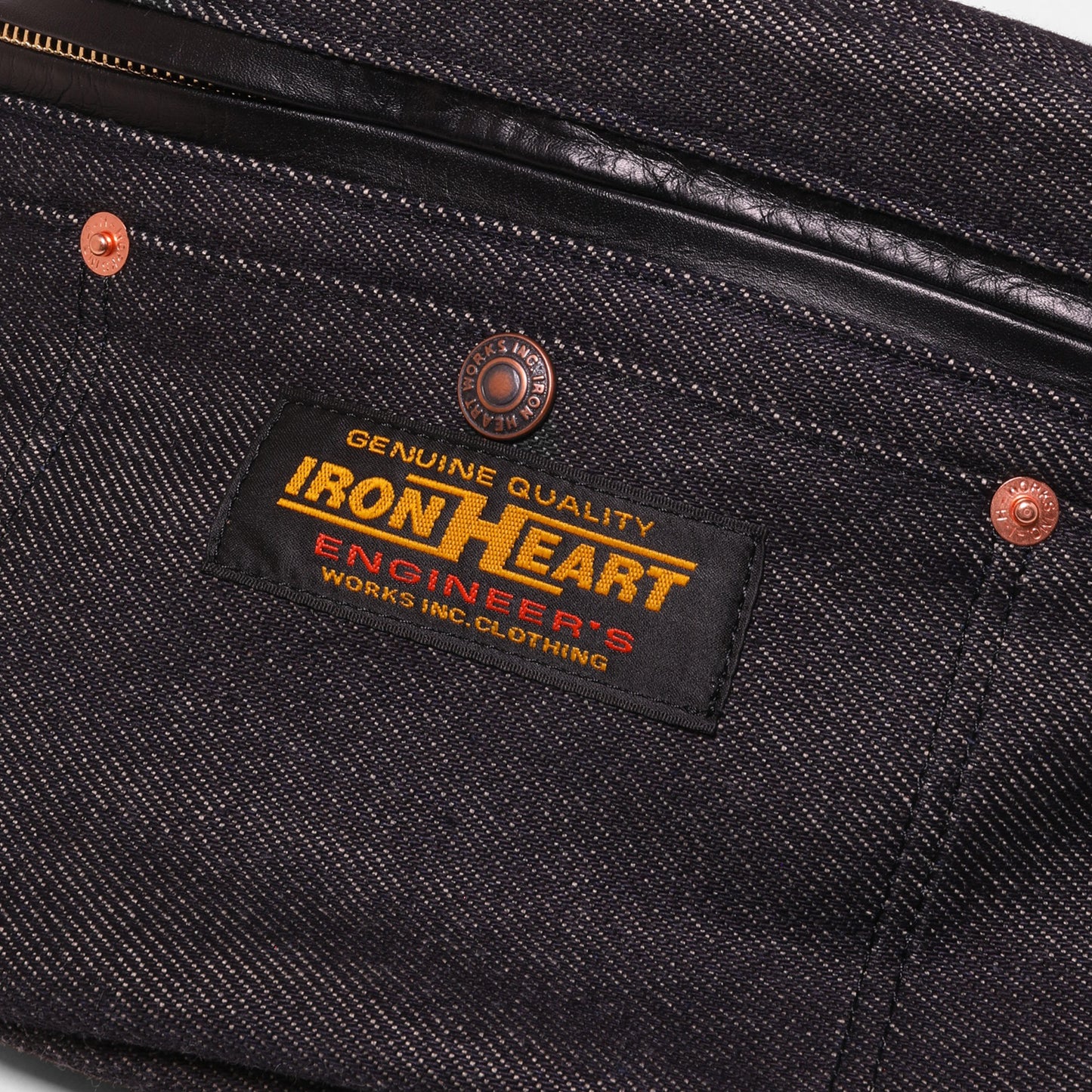 21ozデニムウエストバッグ