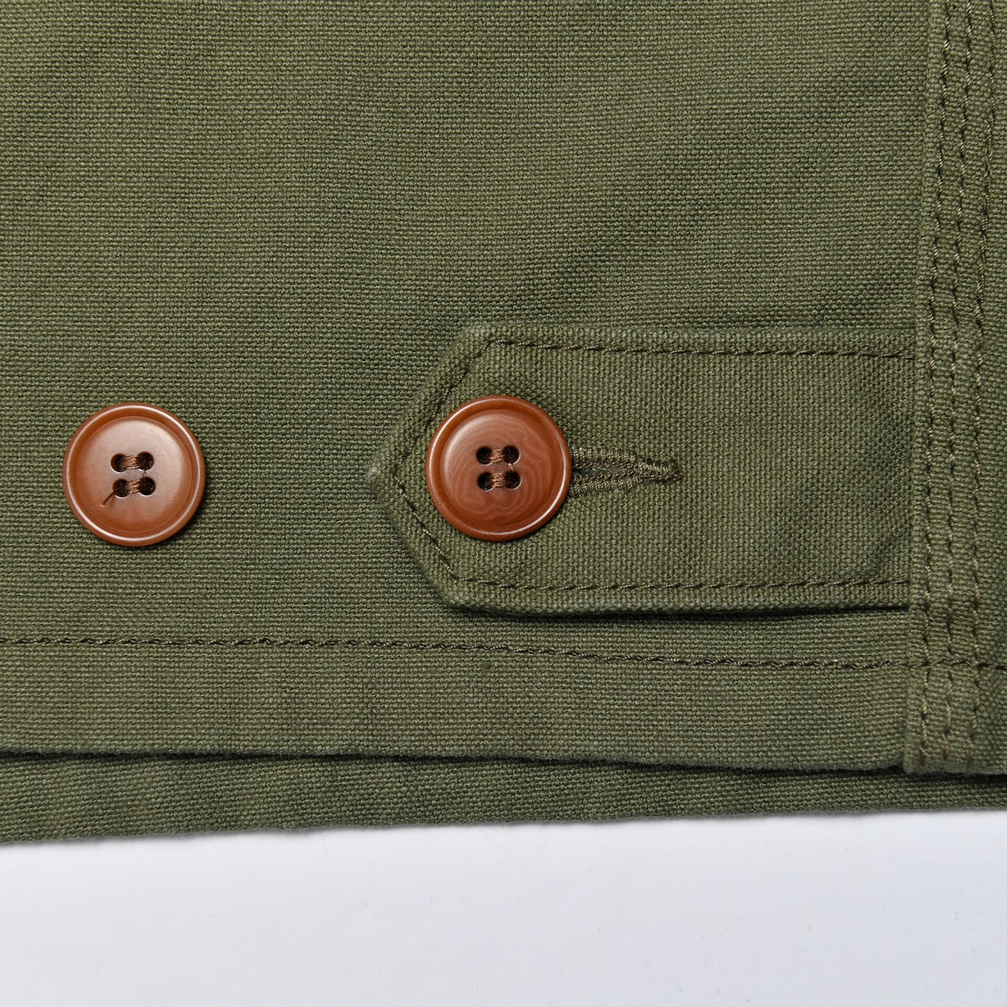 【IHV-52】ダックワークベスト／オリーブ