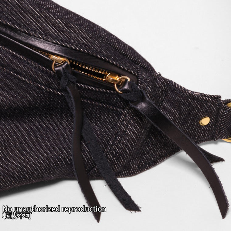 21ozデニムウエストバッグ／インディゴ