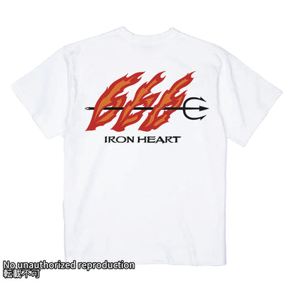 7.5ozヘビーボディプリントTシャツ(666柄)／ホワイト