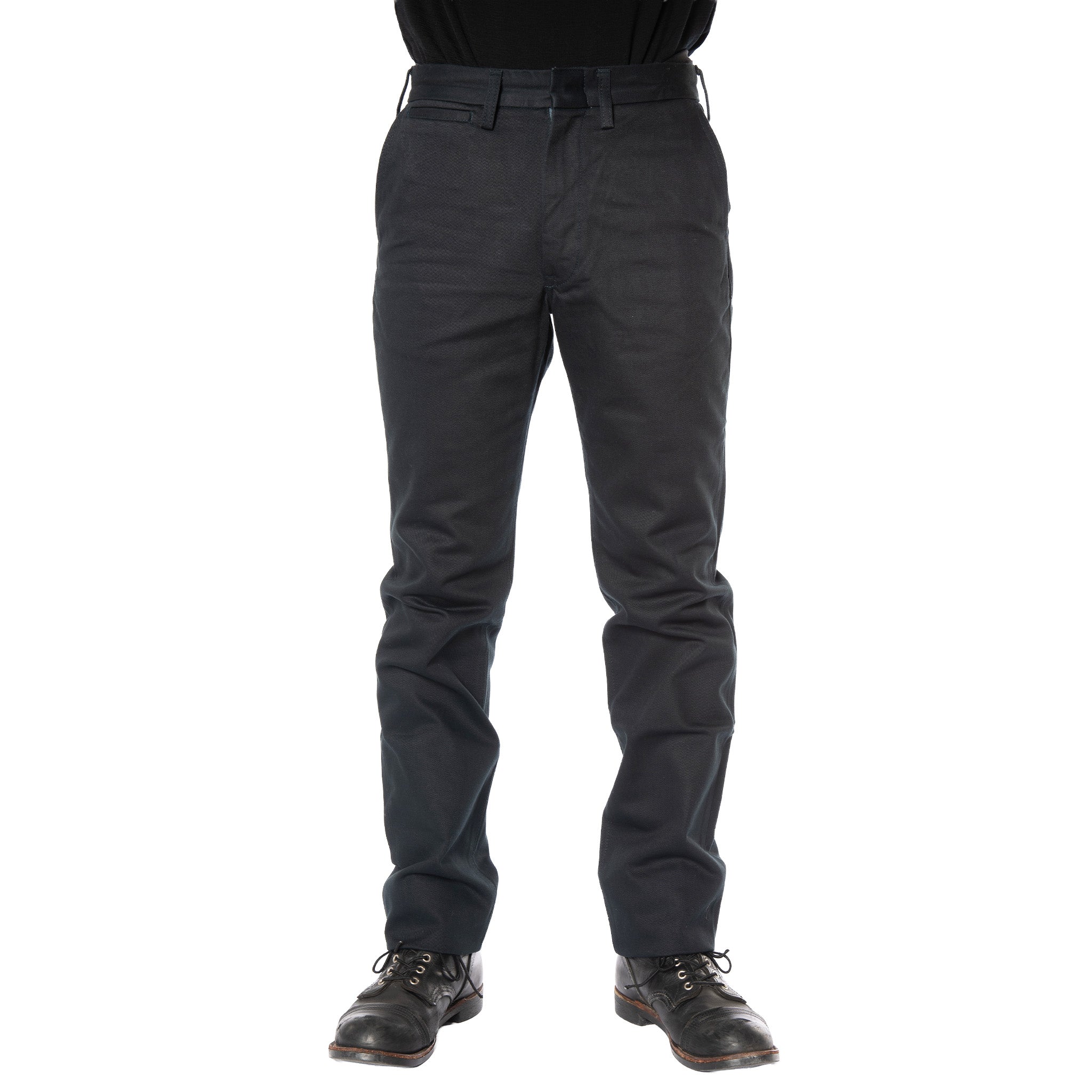 12ozヘビーチノトラウザーレギュラーフィット／ネイビー – IRON HEART