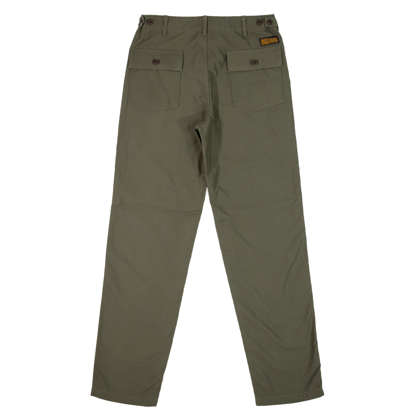 【744】硫化染バックサテンベーカーパンツ／アーミーグリーン