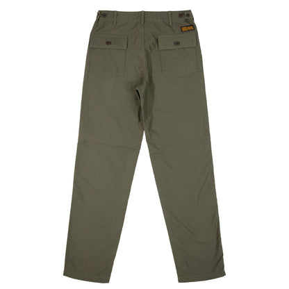 【744】硫化染バックサテンベーカーパンツ／アーミーグリーン