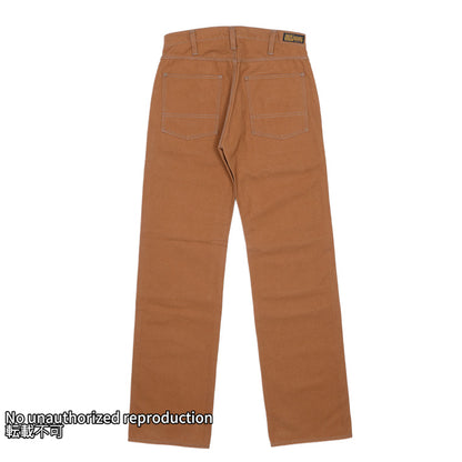 ヘビーダック ダブルニーロガージーンズ／ブラウン