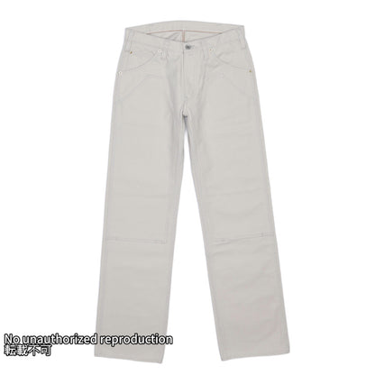 ヘビーダック ダブルニーロガージーンズ／アイボリー
