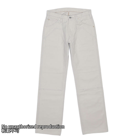 ヘビーダック ダブルニーロガージーンズ／アイボリー
