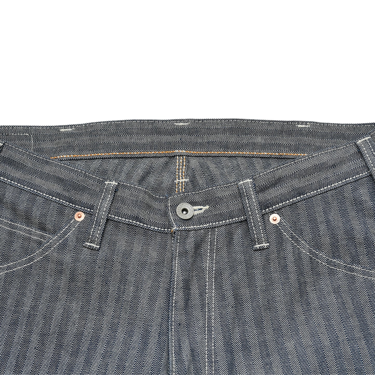 【830】ヘリンボーンペインターパンツ／ブラック