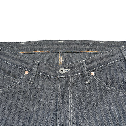 【830】ヘリンボーンペインターパンツ／ブラック