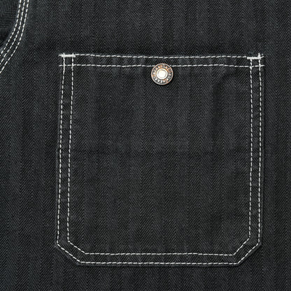 【IHJ-158】ヘリンボーンカラーレスチョアジャケット／ブラック