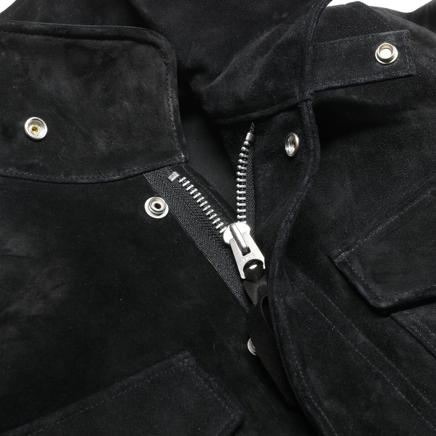 ホースハイドスウェードレザーM-65タイプジャケット／ブラック