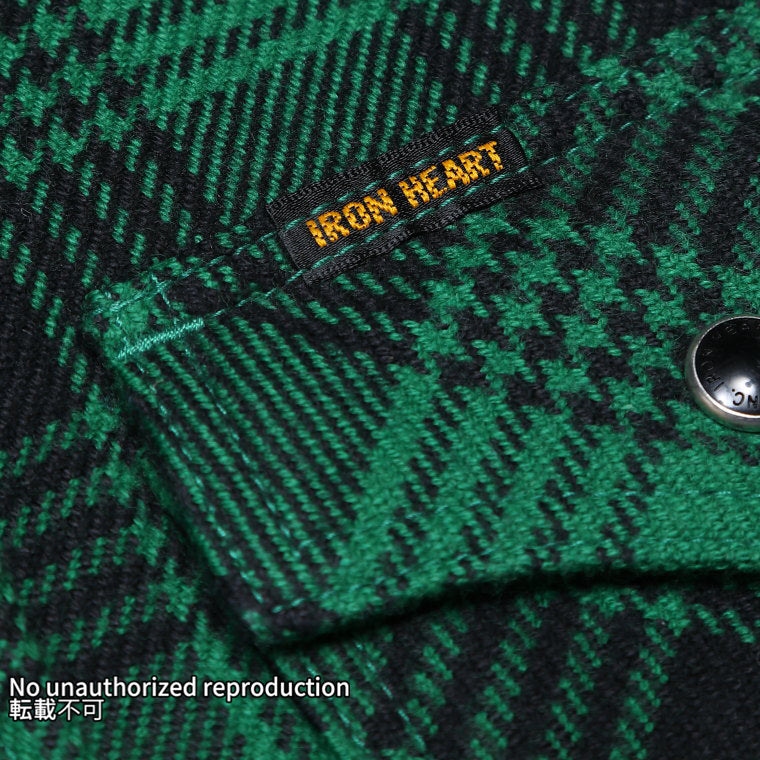 エクストラヘビーフランネル グレンチェックウエスタンシャツ – IRON HEART
