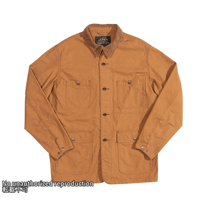 オーガニックコットンダックチョアジャケット／ブラウン