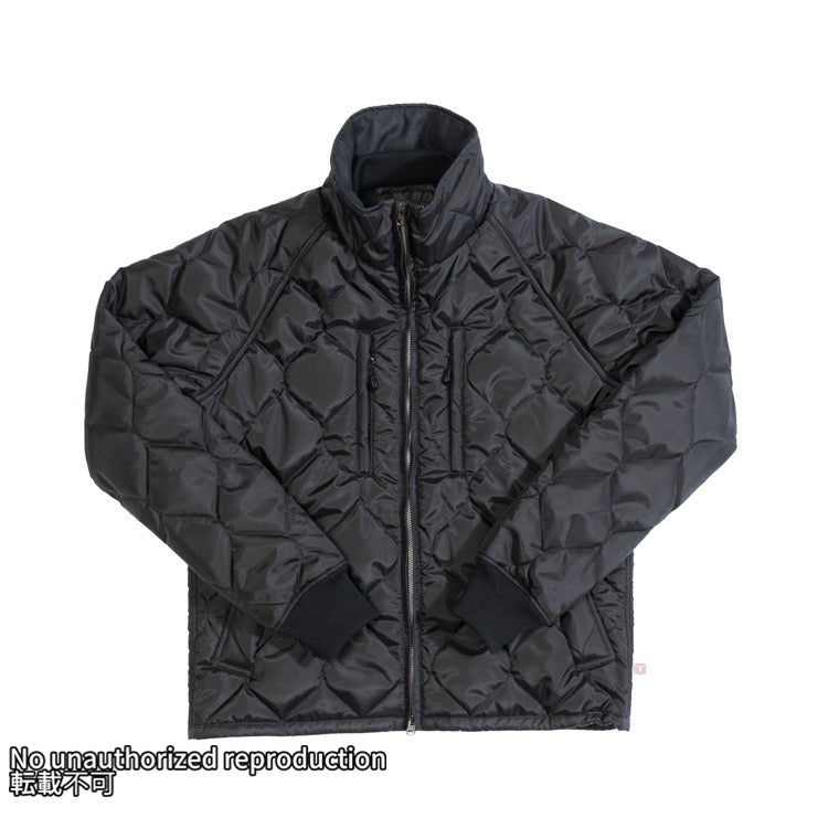 プリマロフト®キルトライダースジャケット／ブラック