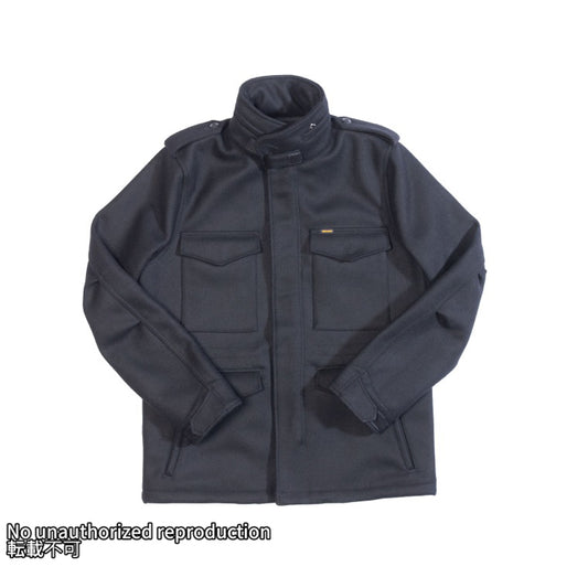 メルトンウールM-65タイプジャケット／ブラック