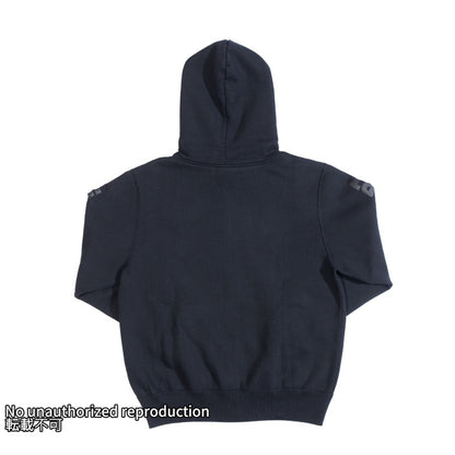 ヘビースウェットジップアップパーカー／ブラック