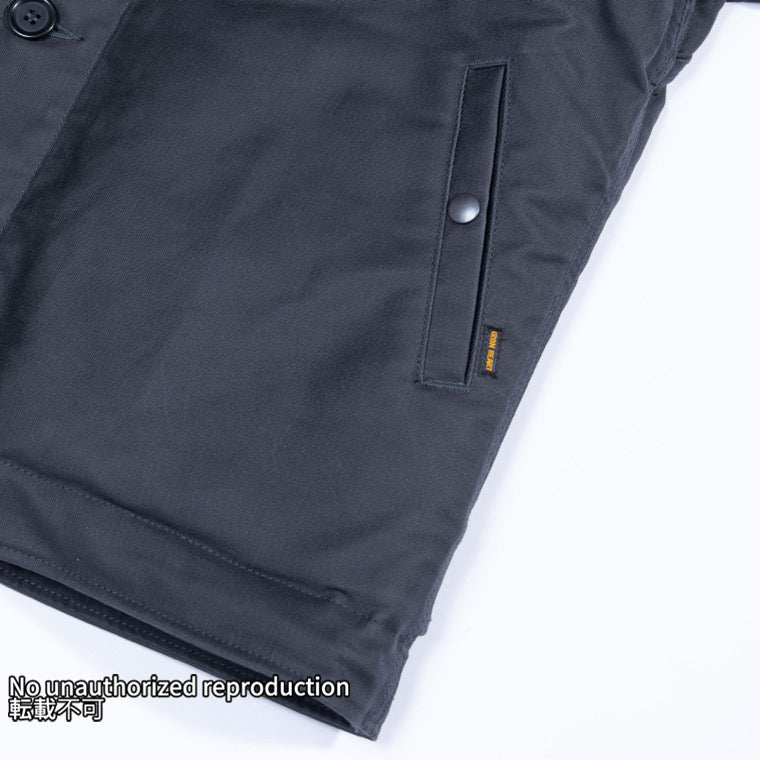 オイルドウィップコードN-1タイプデッキジャケット／ブラック