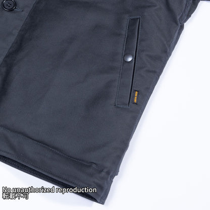 オイルドウィップコードN-1タイプデッキジャケット／ブラック