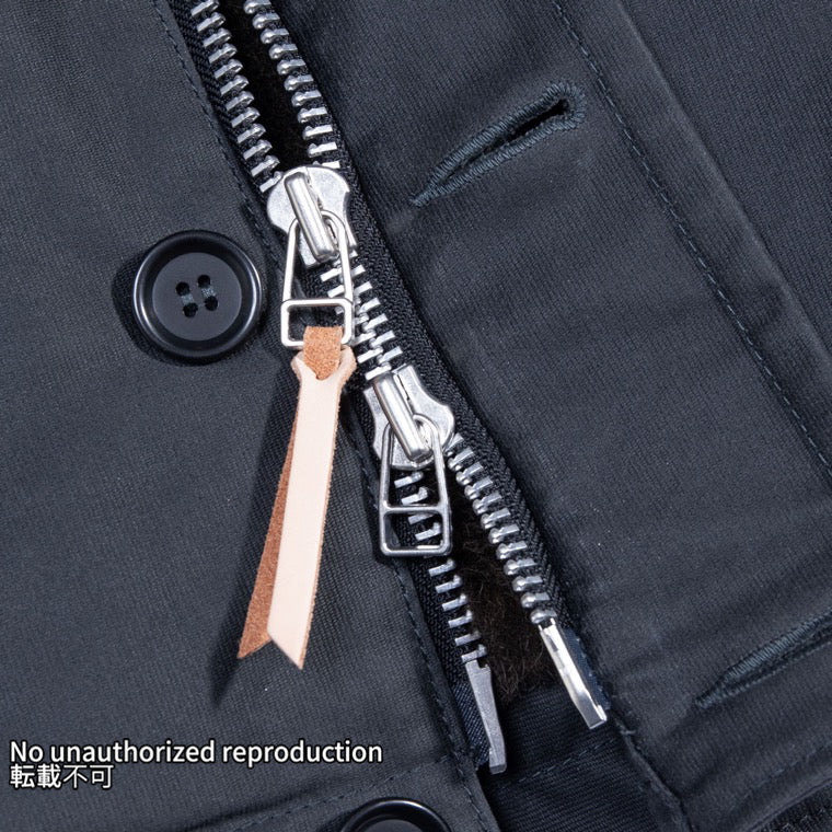 オイルドウィップコードN-1タイプデッキジャケット／ブラック