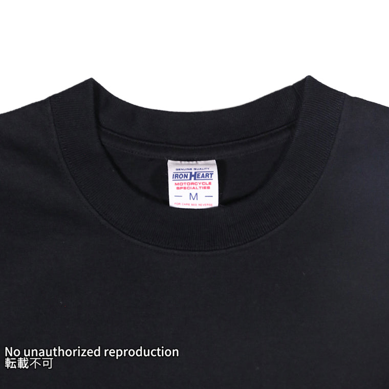 7.5ozヘビーボディプリントTシャツ(ロゴデザイン柄)／ブラック
