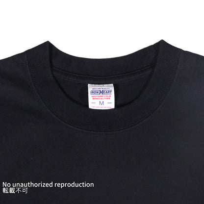 7.5ozヘビーボディプリントTシャツ(ロゴデザイン柄)／ブラック
