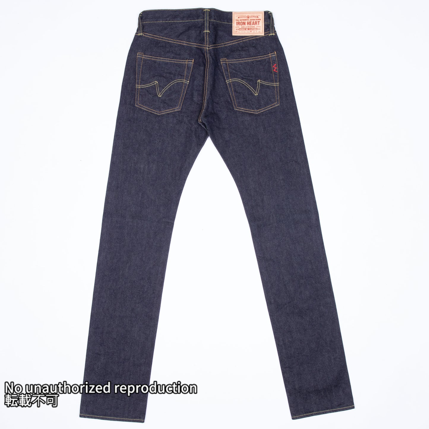 14ozセルビッチスリムテーパード／インディゴ