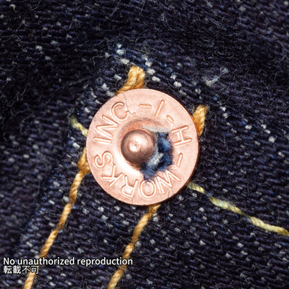 14ozセルビッチスリムテーパード／インディゴ