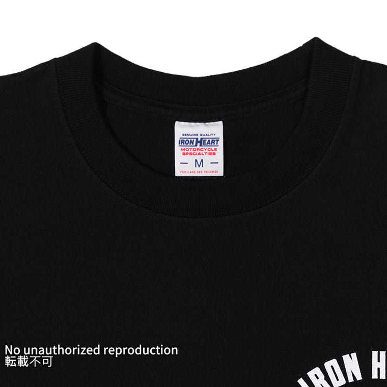 7.5ozヘビーボディプリントTシャツ( プラグ柄)／ブラック