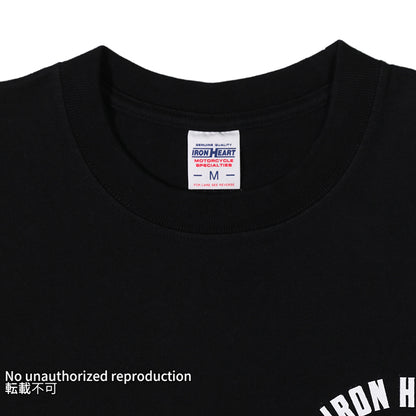 7.5ozヘビーボディプリントTシャツ( プラグ柄)／ブラック