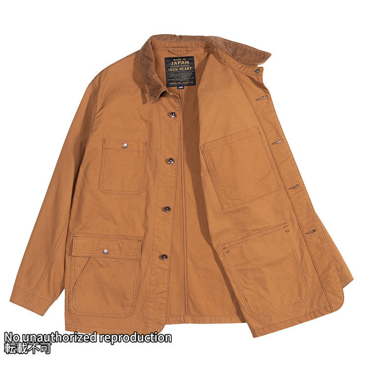 オーガニックコットンダックチョアジャケット／ブラウン